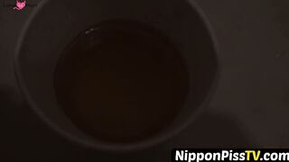 NipponPissTV.com - Gorgeous Japanese films her pissing time at home openly