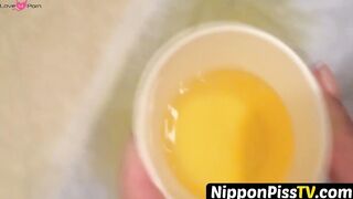 NipponPissTV.com - Gorgeous Japanese films her pissing time at home openly
