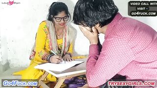 Student Ne tension mein sexy hot teacher ki chudai kari