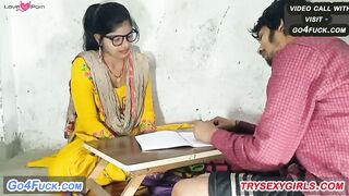 Student Ne tension mein sexy hot teacher ki chudai kari