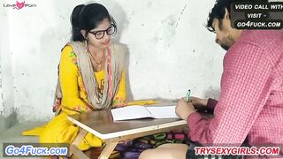 Student Ne tension mein sexy hot teacher ki chudai kari