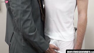 BoyMissionary.com - Secret gay tryst between old man and his Mormon pupil
