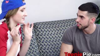 This lesbo Everly Haze will turn straight after having a taste of my massive dick