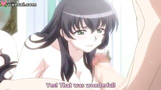 Splendid babe with big tits satisfies horny guy