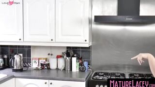 MatureLacey.com - Busty grandma's young babe threeway and fat dick railing