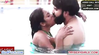 Jija Ne New Married Sali Ko Pool Me Leja Kar Mast Chudai Kari