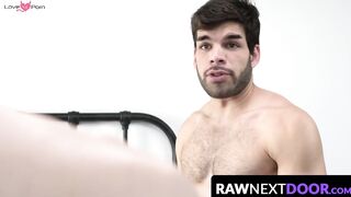RawNextDoor.com - Huge dicked studs Dalton Riley and Blake Hunter, and Zay Hardy spit