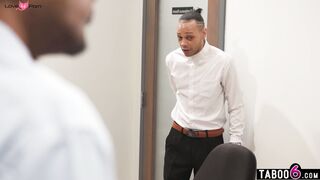 HR rep gangbang fucked in her office