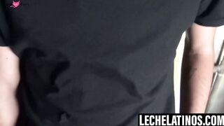 LecheLatinos.com - Slender gay Ross' mouth stuffed with dick