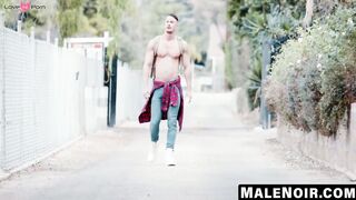 MaleNoir.com - Skyy Knox and Max's deepthroat and ass stretch fest
