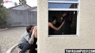TinyAsianPussy.com - Ember Snow's threeivery day threeway with Jay and Rion
