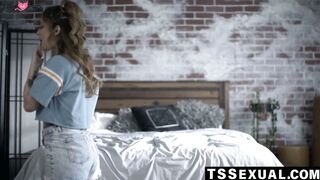 TSSexual.com - Vanessa Vega gets rammed by Lucy Hart's tranny cock