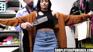 ShopliftersPunished.com - Vanessa Moon's wet pussy pounded by officer Will Pounder