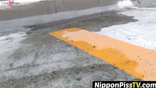 NipponPissTV.com - Japanese babes taped peeing in public places openly
