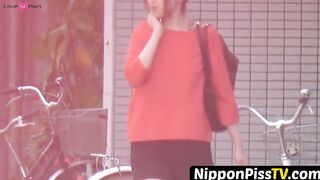 NipponPissTV.com - Japanese babes taped peeing in public places openly