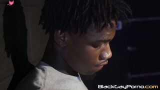 Mega hung Dreezy Long uses his BBC to demolish Kaotic Blacks tight and lubed asshole