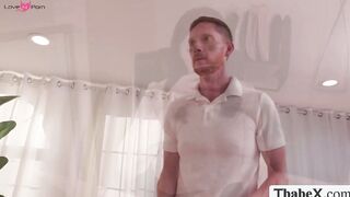Tranny boss Nikki North analed by her servant