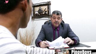 PinoyBoys.com - Oriental twink ramming his older boyfriends hungry ass wildly