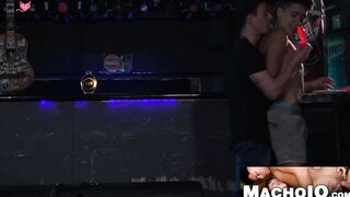 MachoIO.com - Big cock latino cums after raw fucking skinny boyfriend hard