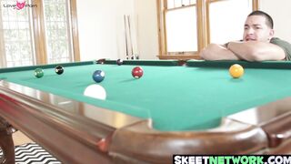 Creampied teen Sloan Harper bouncing on big hard cock