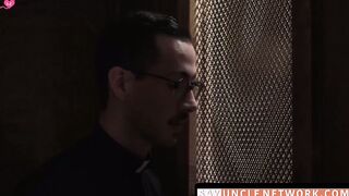 SayUncleNetwork.com - Forbidden church barebacking as daddy priest seduces twink