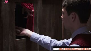 SayUncleNetwork.com - Forbidden church barebacking as daddy priest seduces twink