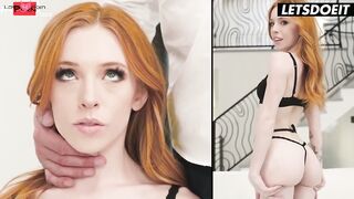 Vinces Monster Penis Wrecks Havoc on Perfect Redheads Thin VIP Area