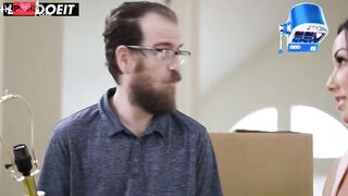 Delivery Bro Dresses to Impress, But Nude Ex-Wife Takes Him for a Wild Rides