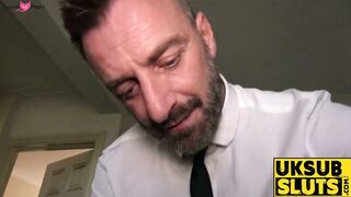 UKSubSluts.com - Busty inked babe's domination and big dick feeding