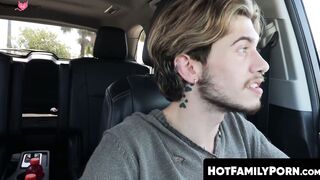 HotFamilyPorn.com - Muscular stepdad Michael Roman feeds stepson Ryan Kneeds his mass