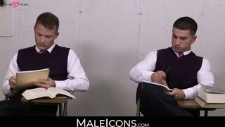 MaleIcons.com - Brandon and Vadim's post school special a hardcore fuck