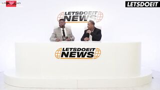 Stormy Night Turns inside a Screaming Orgasm Weather Bae Gets Hammered by big black cock into Live Broadcast