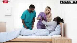 Triple Threat 3 Brawny dudes Screw Beauty Nurse Ema Karter
