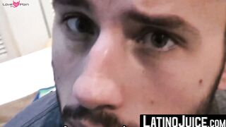 Hairy bearded guy Guerro agrees to taste my salty boner for cash