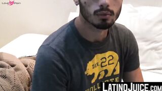 Hairy bearded guy Guerro agrees to taste my salty boner for cash