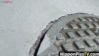 NipponPissTV.com - Japanese women can't fight the urge to piss on the streets publicl