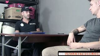 SayUncleNetwork.com - Inked stud Zak Bishop controls horny cop Jace and fucks him har
