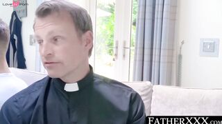 FatherXXX.com - Confession leads to mutual oral worship and raw, spiritual barebackin