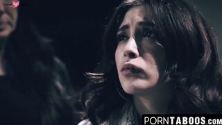PornTaboos.com - Redhead stepdaughter's face glistens with cum in a wild foursome