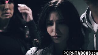 PornTaboos.com - Redhead stepdaughter's face glistens with cum in a wild foursome