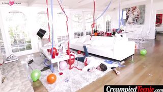 CreampiedTeenie.com - Helping Dylan cum hard so Penelope fucks him for the creampie