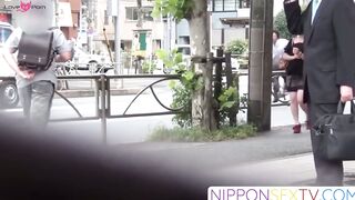 NipponSexTV.com - Japanese girls flash upskirt and panties in public