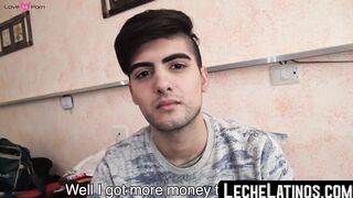 LecheLatinos.com - Latin stud's first gay experience with a hard, bareback ass poundi