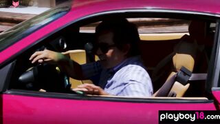 Naked MILF and teens waxing a Ferrari