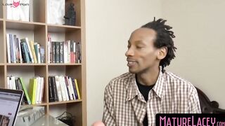 MatureLacey.com - Doctor GILF's big tit impaling on hard black dick