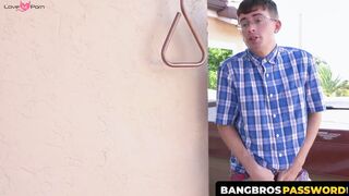 BangbrosPassword.com - Blonde MILF Cory Chase riding young dick after yoga session in