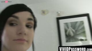 VividPassword.com - Tattooed naughty lesbians' hardcore strapon sex session
