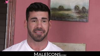 MaleIcons.com - Billy's slick massage leading to a passionate sexual release