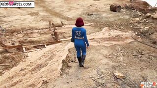 Fallout Cosplay - Redhead Dweller of Shelter 33 Rough Fucks with Stranger till Facial