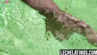 LecheLatinos.com - Kendro and Milo's poolside dick sucking hangout